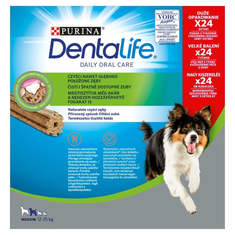 Dentalife Jutalomfalat közepes testű kutyák részére - multipack (8 x 69g)