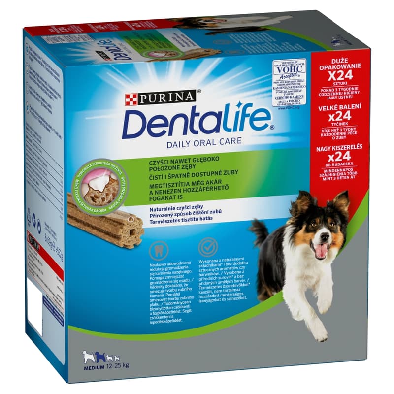 Dentalife Jutalomfalat közepes testű kutyák részére - multipack (8 x 69g)
