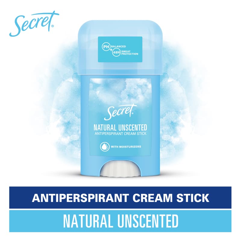 Secret Natural Fragrance Free Women's Deodorant Cream Stick