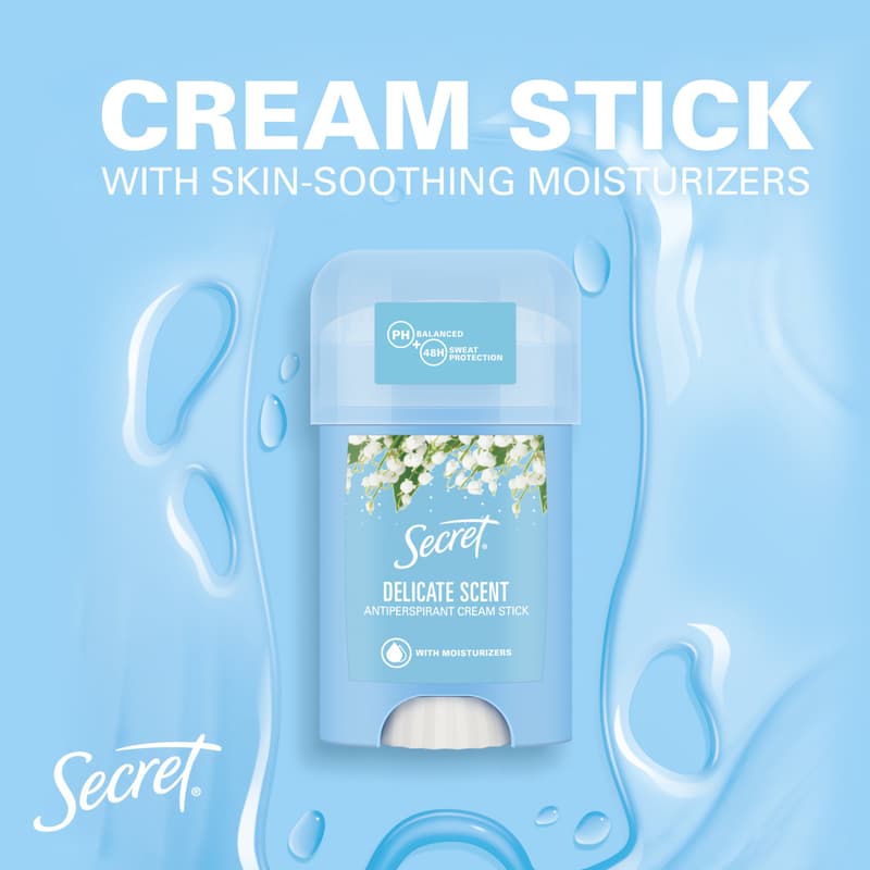 Secret Delicate Női Izzadásgátló Krémstift
