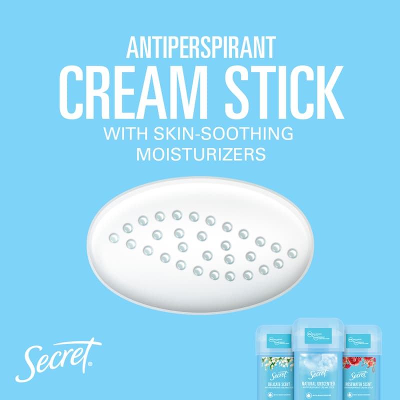 Secret Delicate Women's Deodorant Cream Stick