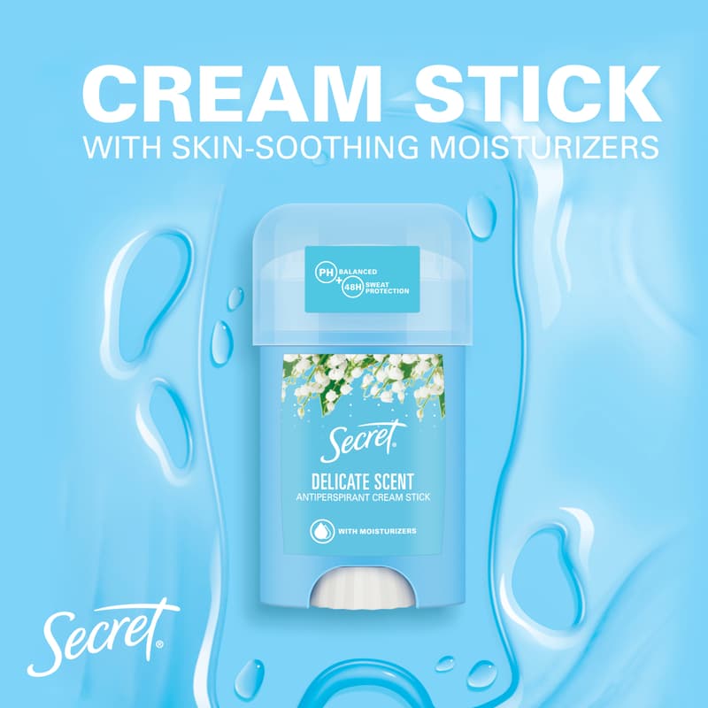 Secret Delicate Women's Deodorant Cream Stick