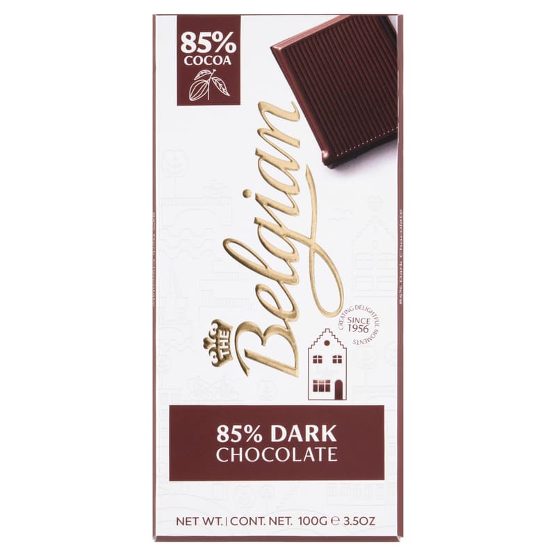 Belgian 85% Cacao dark chocolate