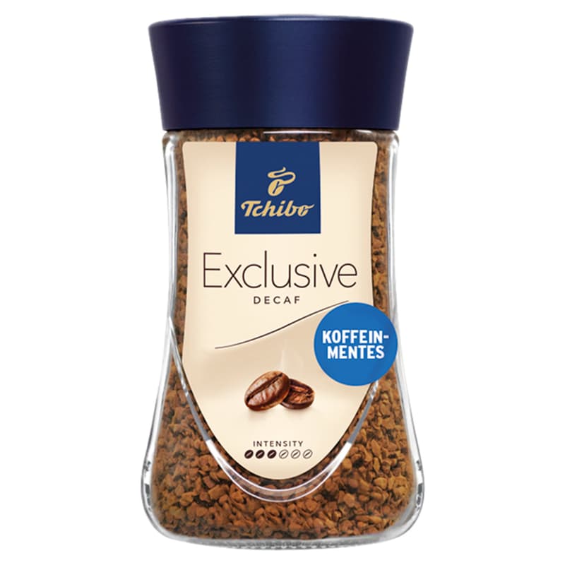 Tchibo Exclusive Decaf koffeinmentes instant kávé