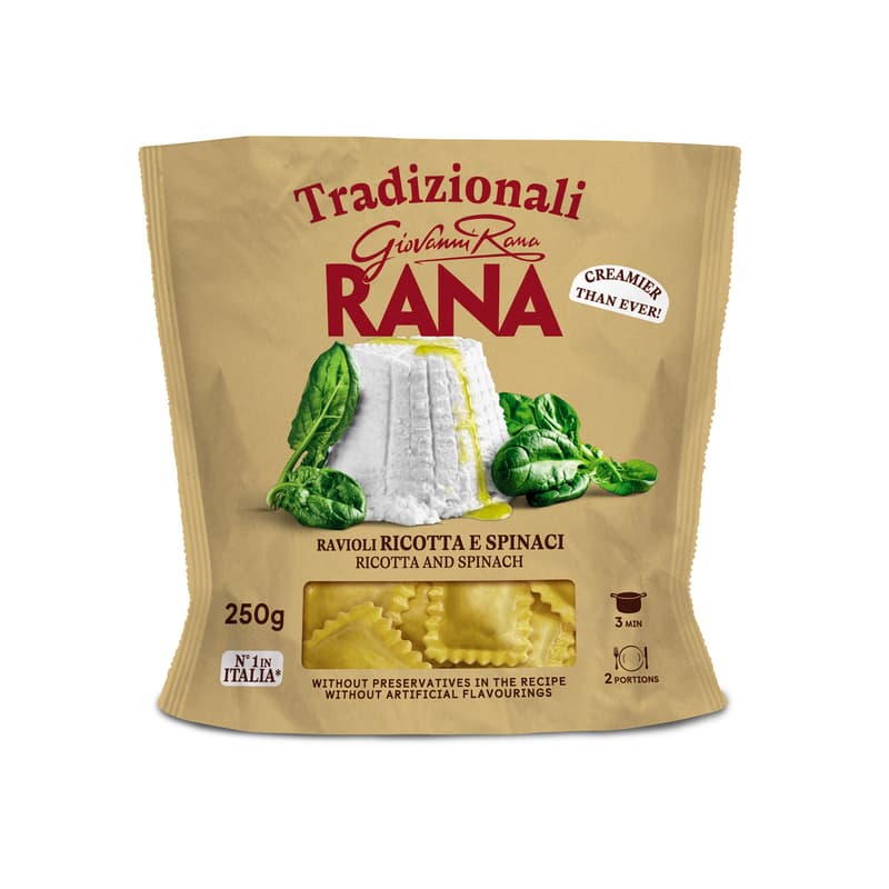 Rana ravioli ricottás-spenótos töltelékkel
