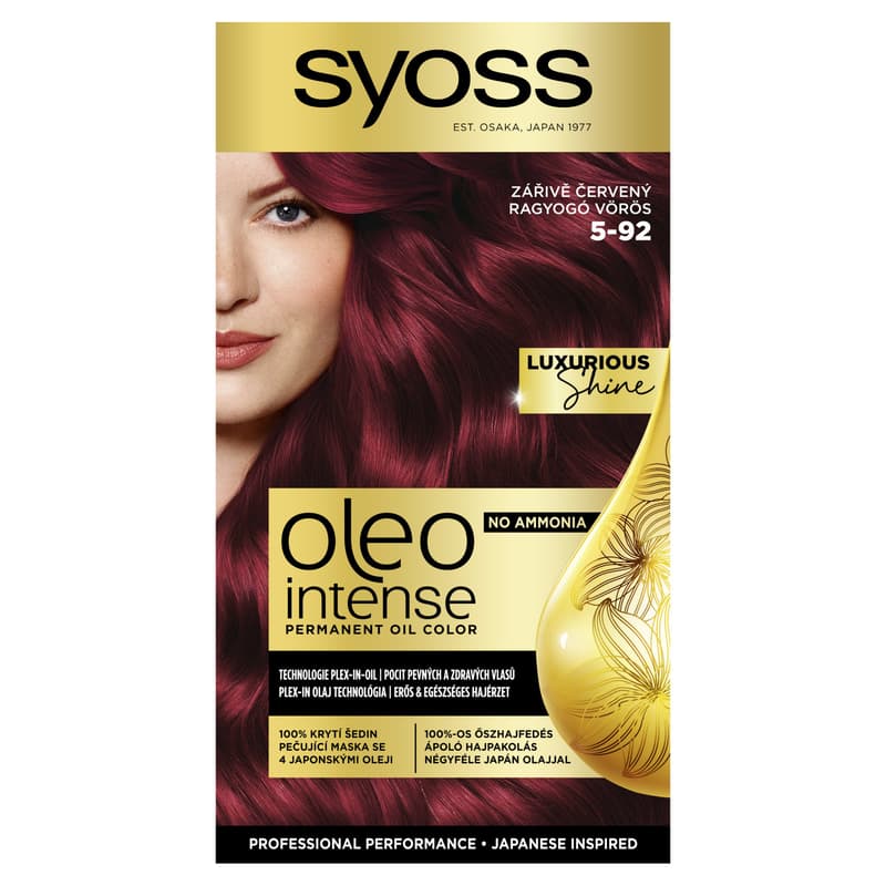 Syoss Color Oleo Intense Oil Hair Dye 5-92 Bright Red