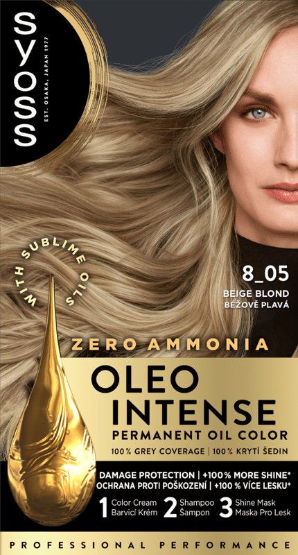 Syoss Color Oleo intenzív olaj hajfesték 8-05 bézsszőke