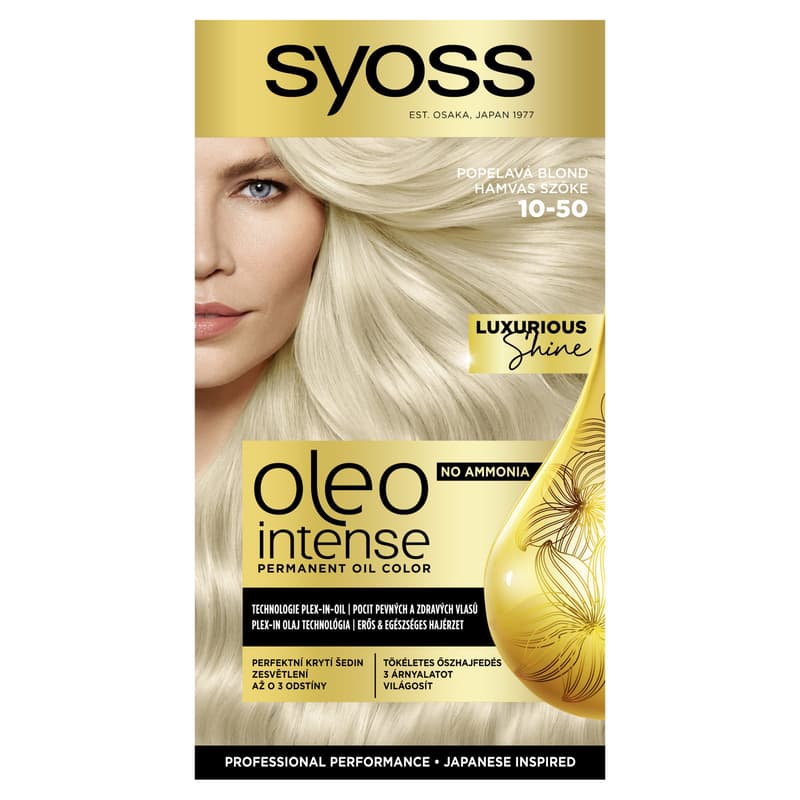 Syoss Color Oleo Intense Oil Hair Dye 10-50 Light Ashy Blonde
