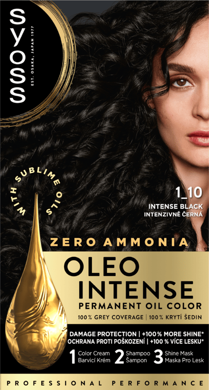 Syoss Color Oleo intenzív olaj hajfesték 1-10 intenzív fekete