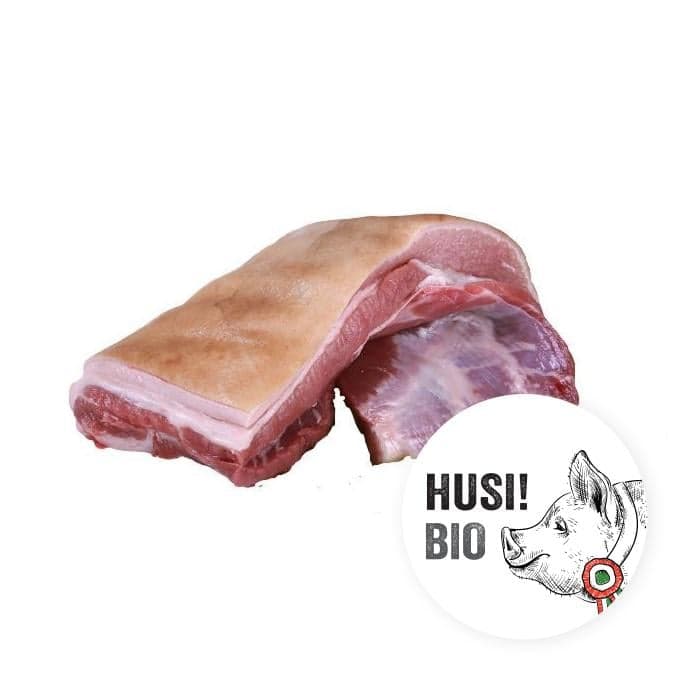 HUSI! BIO Bőrös Császárszalonna csont nélkül