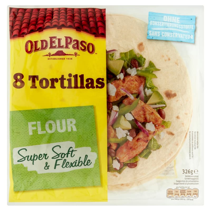 Old El Paso Flour Dough Tortillas 