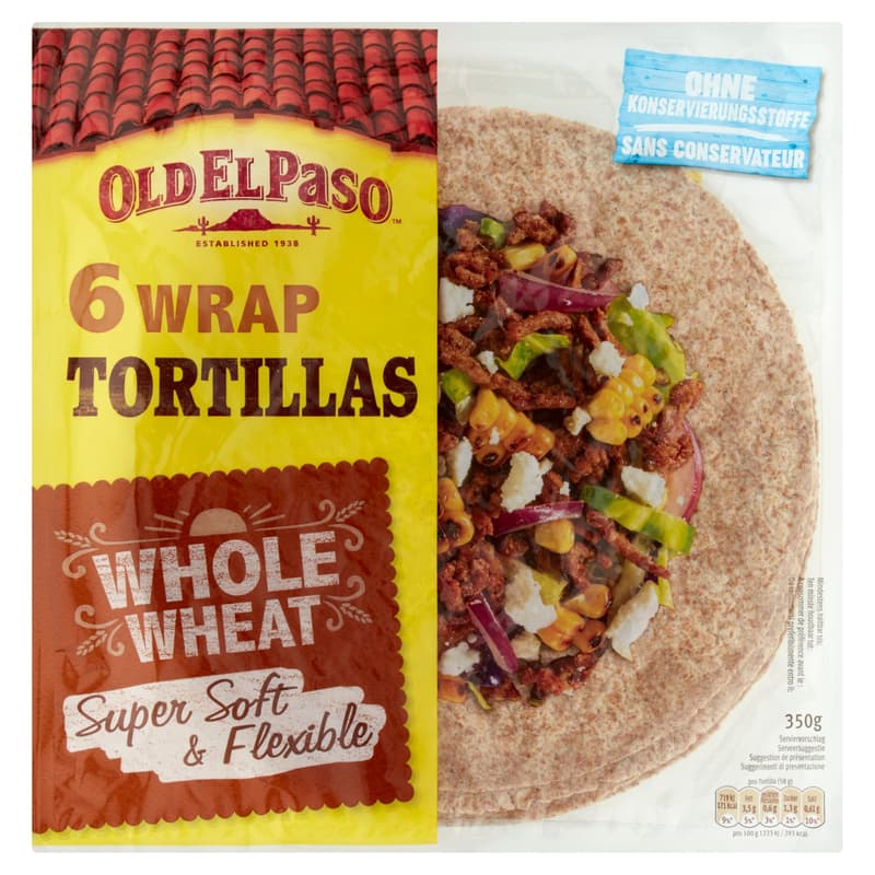 Old El Paso Whole Wheat Tortilla Wraps