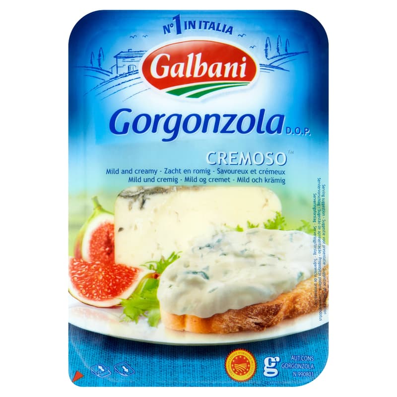 Galbani Gorgonzola Cremoso is a fatty soft cheese