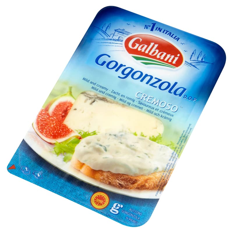 Galbani Gorgonzola Cremoso is a fatty soft cheese