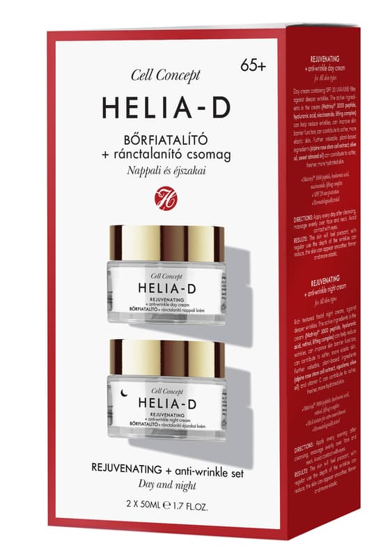 Helia-D Cell Concept skin rejuvenation + anti-wrinkle package 65+ (2x50ml)
