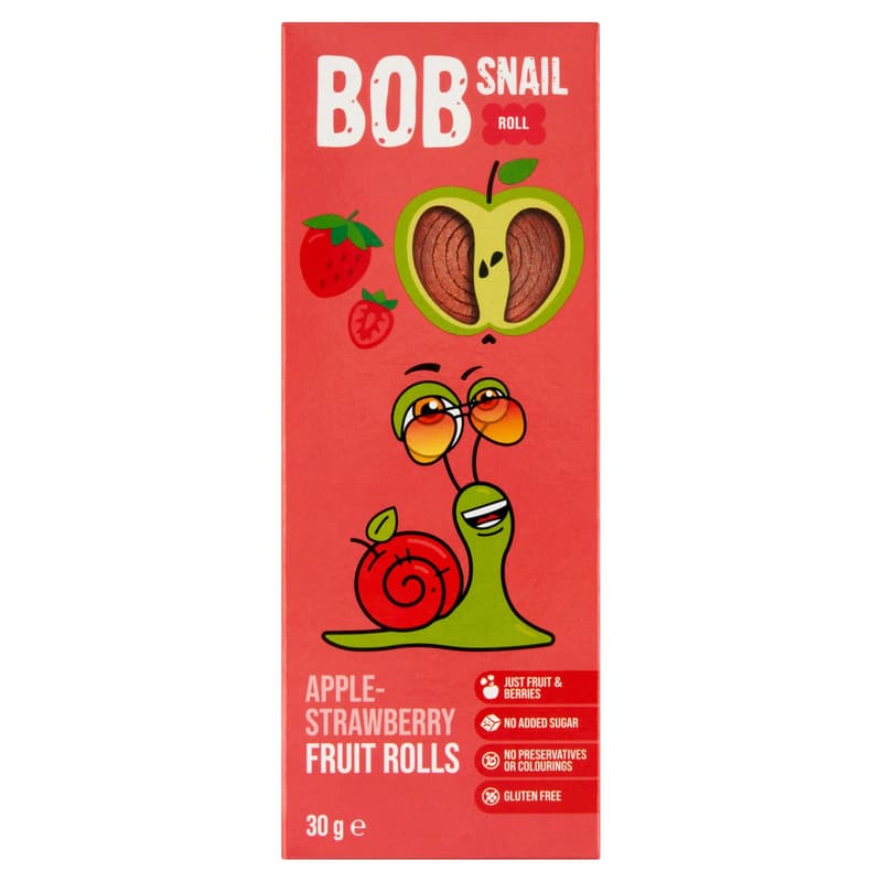 Bob-Snail Apple-strawberry rolls
