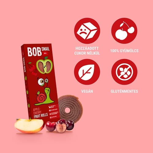 Bob-Snail Apple-sour cherry rolls