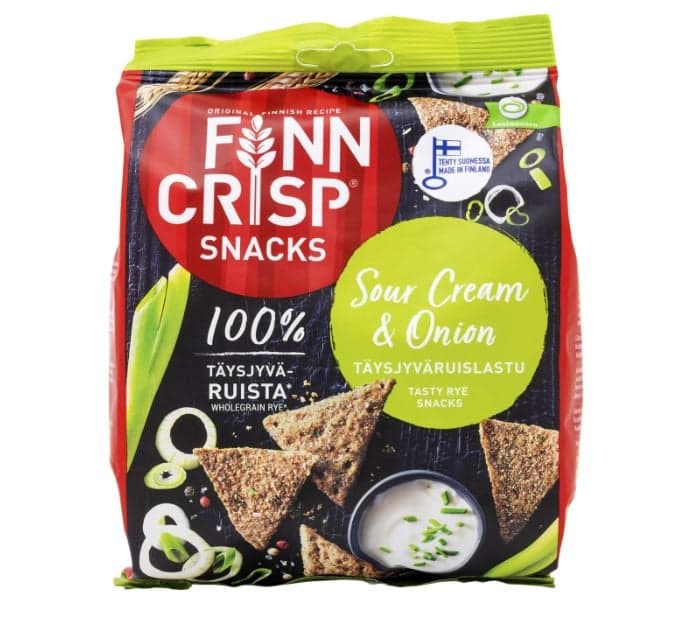 Finn Crisp Sour Cream & Onion Flavoured Extruded Rye