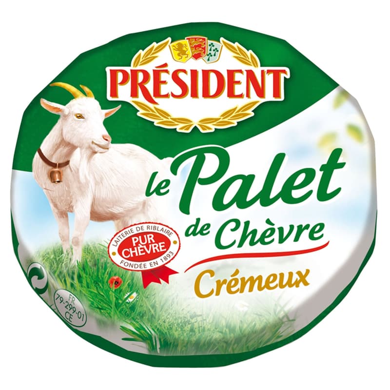 Président Palet de Chèvre High-Fat Soft Goat's Cheese