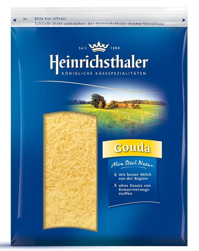 Heinrichsthaler Gouda Grated Cheese 48%
