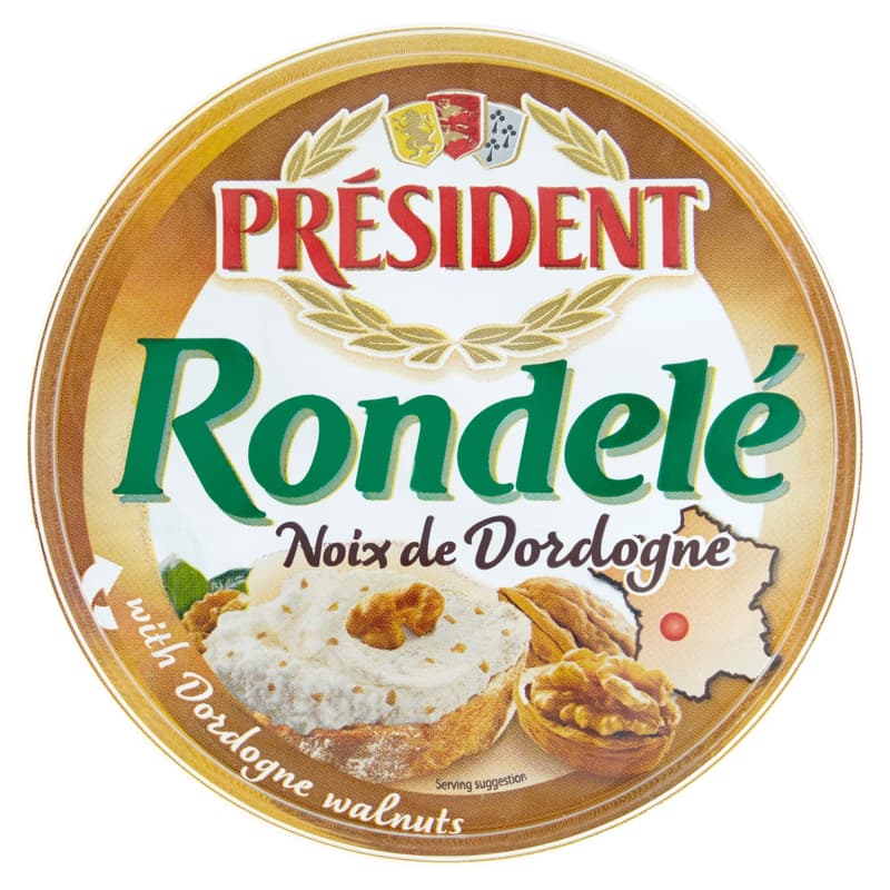 Président Rondelé Walnut Cheese