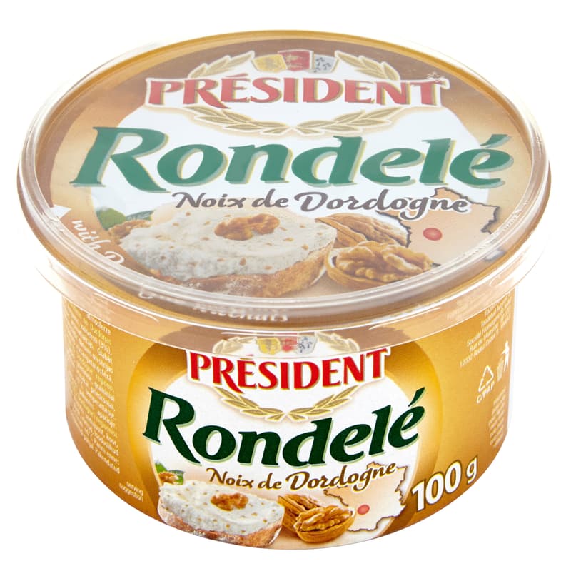 Président Rondelé Walnut Cheese