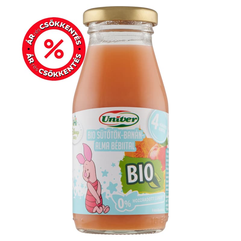 Univer Disney BIO Pumpkin-Banana-Apple baby drink from 4 months of age
