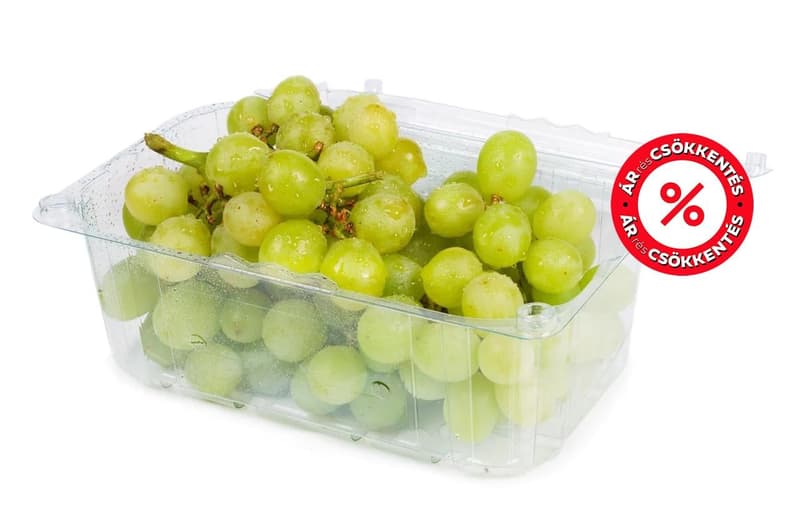 Magnélküli fehér szőlő, csomagolt
