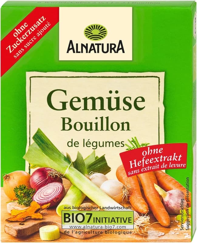 Alnatura BIO Élesztőmentes zöldségleves-kocka 6db