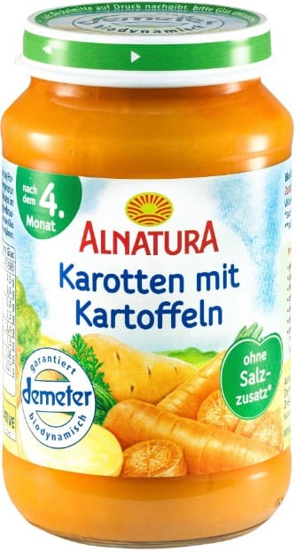 Alnatura BIO sárgarépa és burgonya 4 hónapos kortól