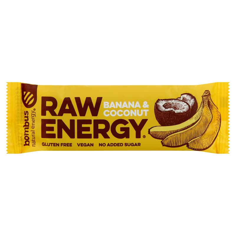 Bombus Raw Energy Banana & Coconut fruit slice
