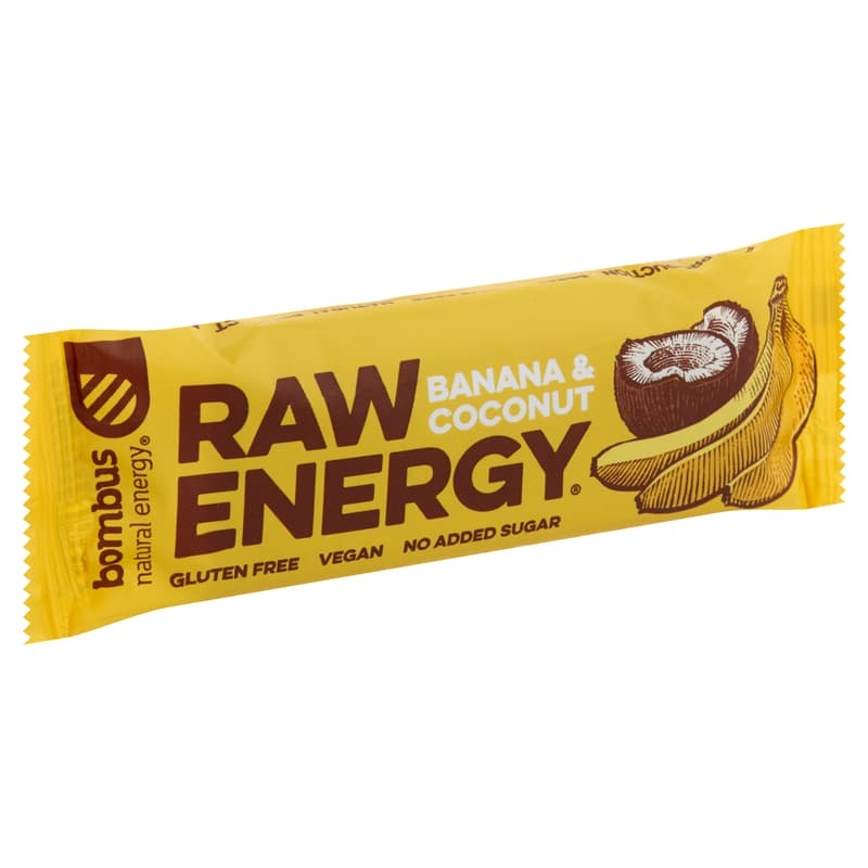 Bombus Raw Energy Banana & Coconut fruit slice