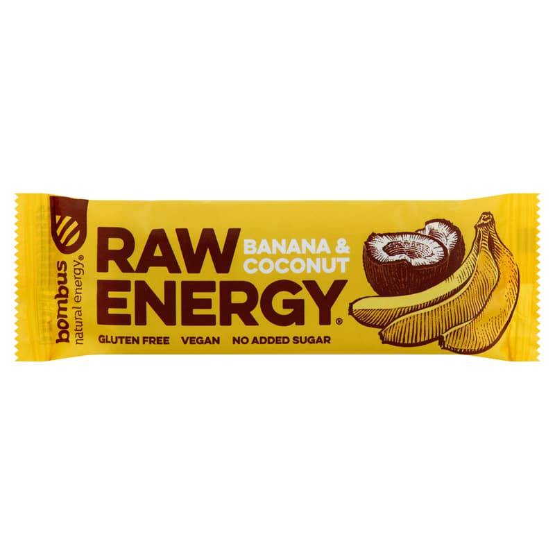 Bombus Raw Energy Banana & Coconut fruit slice