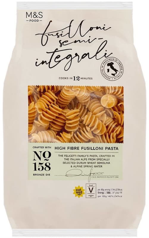Marks & Spencer Italian wholemeal & durum wheat fusillon pasta