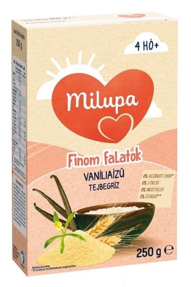 Milupa Delicious snacks Vanilla flavored milk rice 4mon+