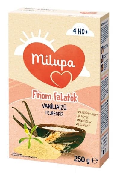 Milupa Delicious snacks Vanilla flavored milk rice 4mon+