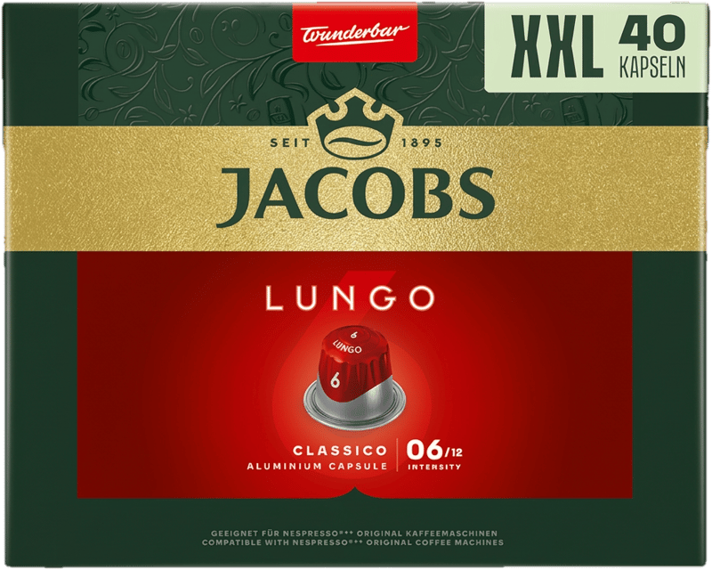 Jacobs Classico Lungo (6) - Nespresso compatible coffee capsules
