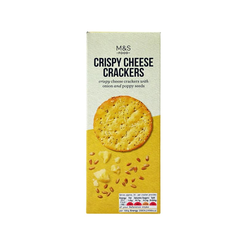 Marks & Spencer Biscuits with onion & poppy cheese