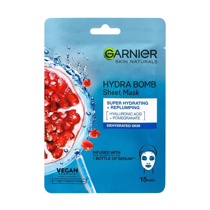 Garnier Skin Naturals Textile Mask Aqua Bomb - Pomegranate