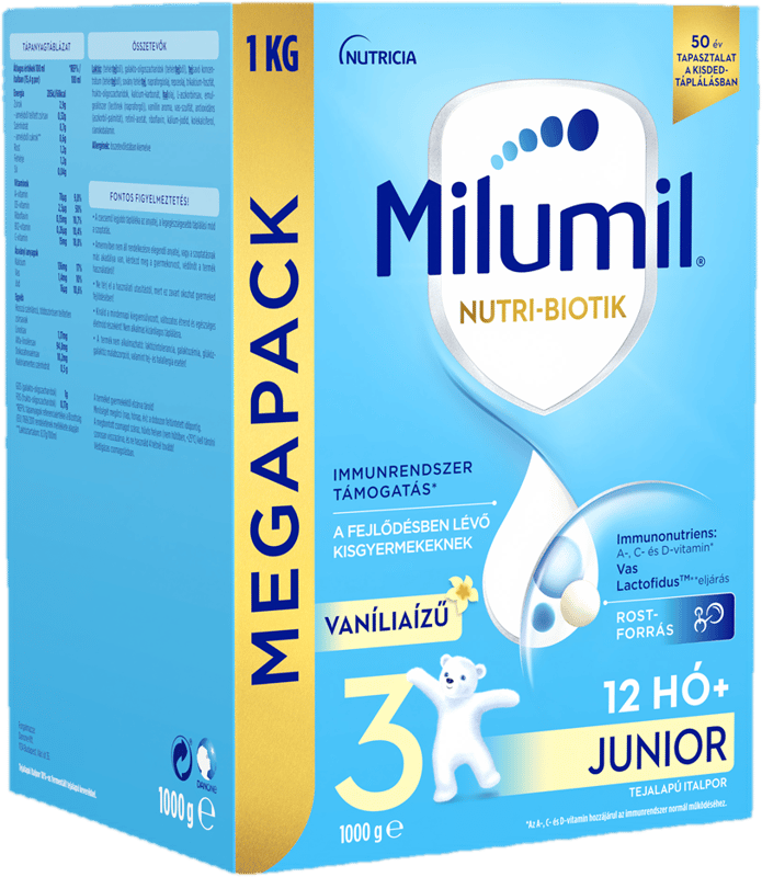 Milumil 3 Vanilla flavored Junior drink 12Mon