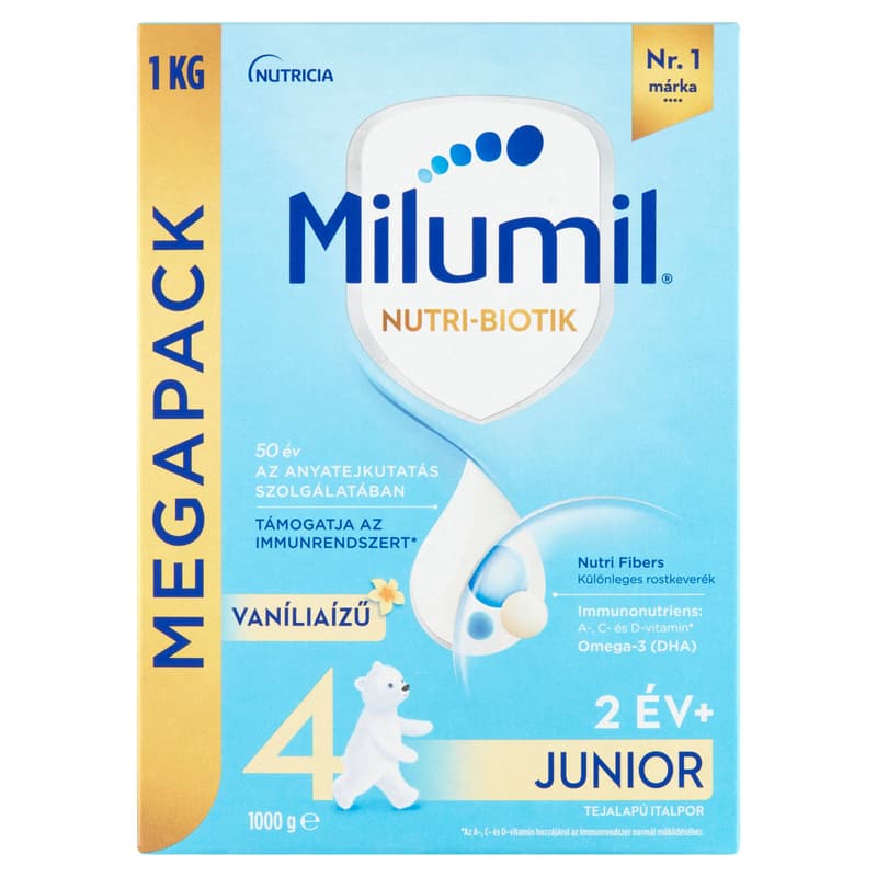 Milumil 4 Vanilla flavored Junior drink from 2 years