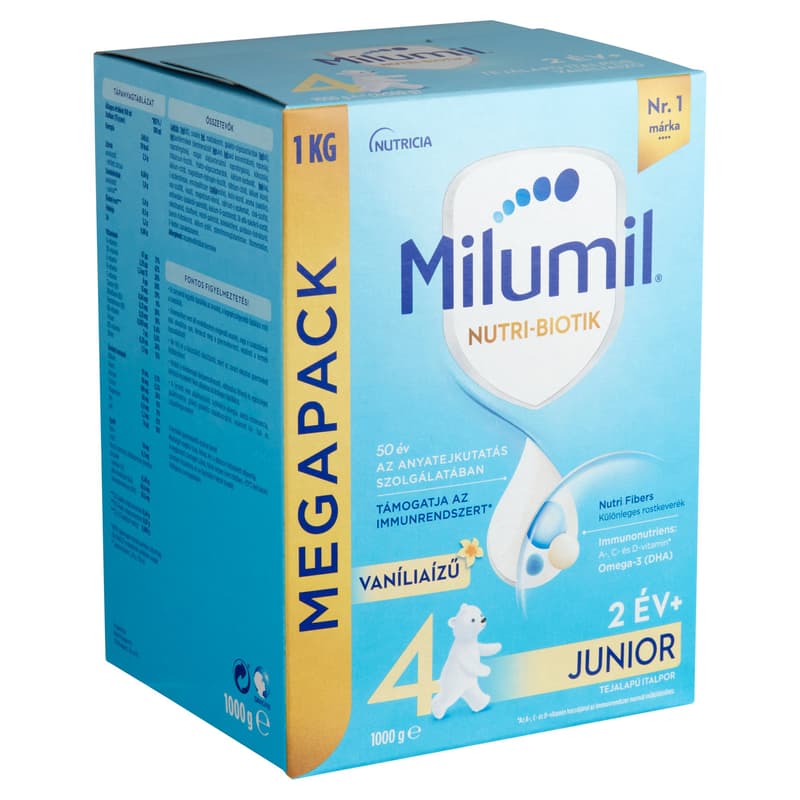 Milumil 4 Vanilla flavored Junior drink from 2 years