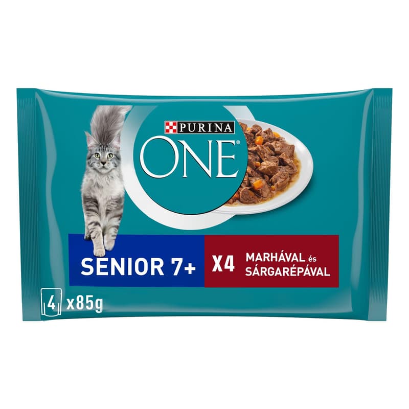 Purina One Senior Beef & Carrot Wet Cat Food