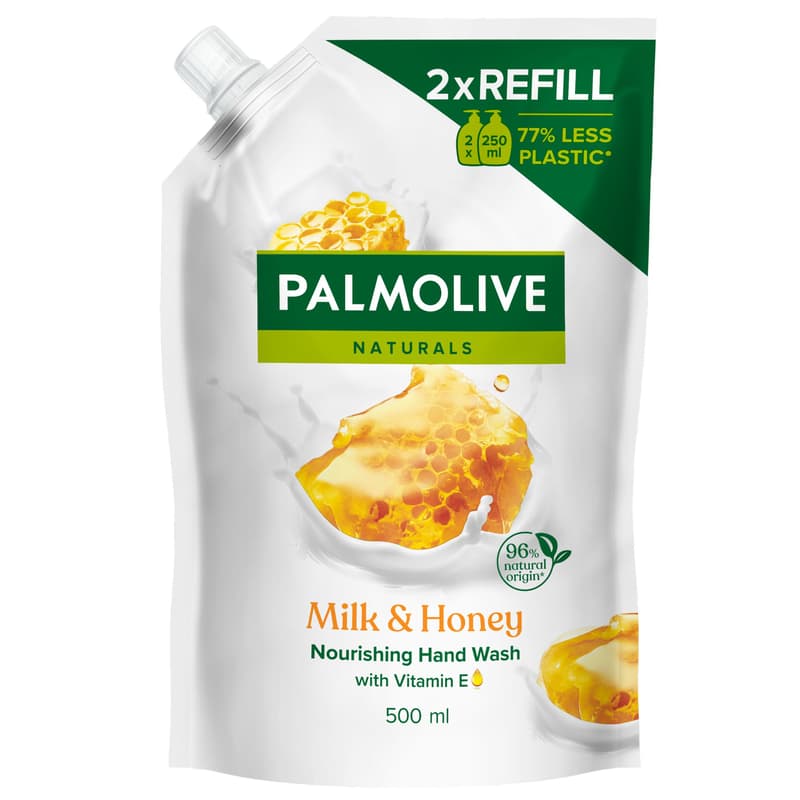 Palmolive liquid soap refill with milk and honey