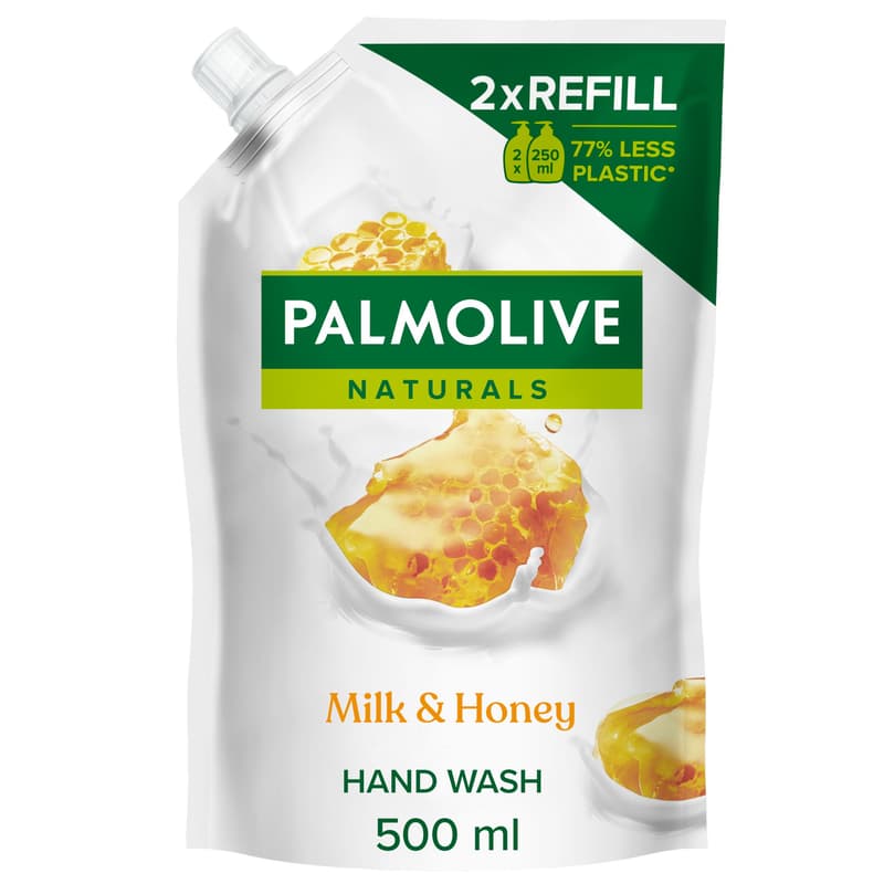 Palmolive liquid soap refill with milk and honey