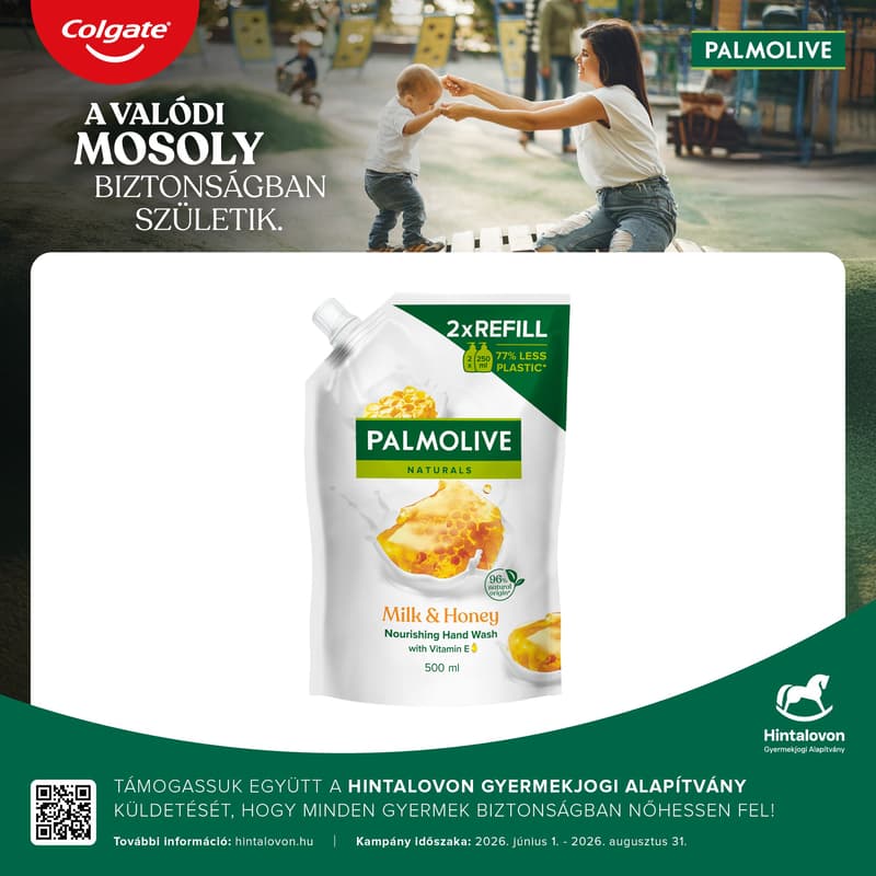 Palmolive liquid soap refill with milk and honey