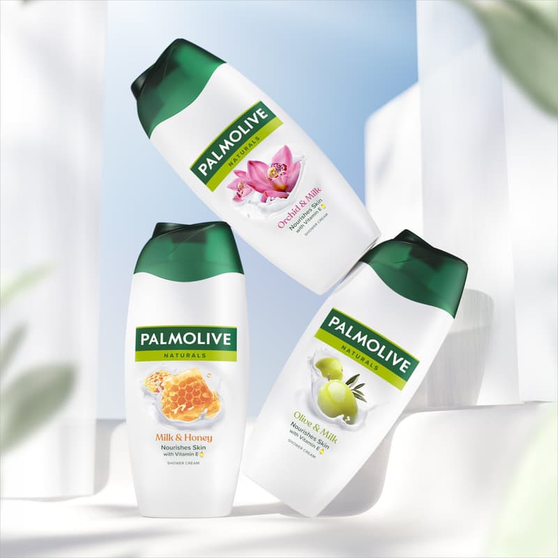Palmolive almond-milk shower gel