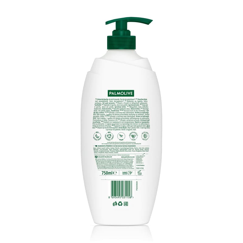 Palmolive Naturals Almond & Milk tusfürdő pumpás
