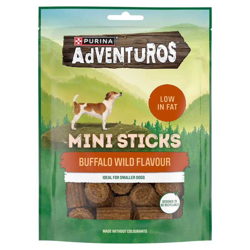 ADVENTUROS Sticks Bison, wild tasting reward snack for small dogs