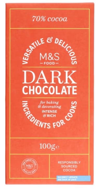 Marks & Spencer Dark Chocolate 70%